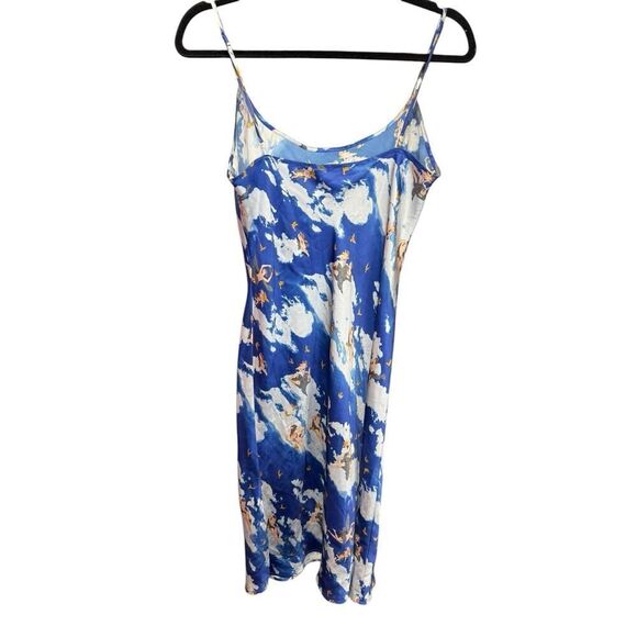 Reformation Freya Silk Dress Angel Cloud Print TAYLOR SWIFT Inspired - L - Picture 8 of 15
